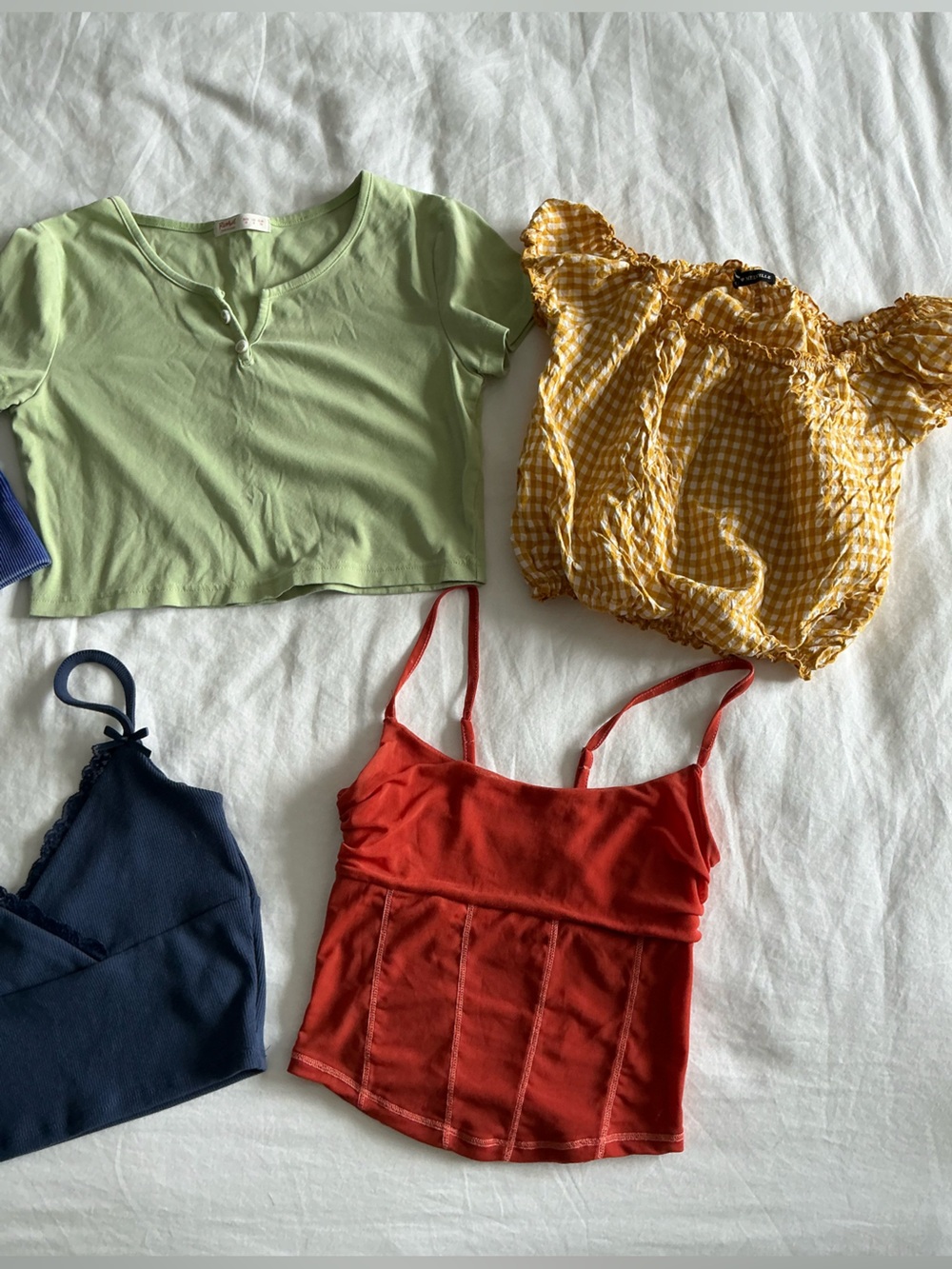 Bundle of Assorted Cropped Tank Tops Tees x 5 XS-M - Picture 3 of 13